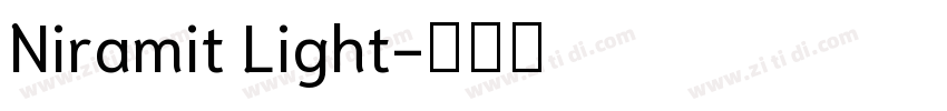 Niramit Light字体转换